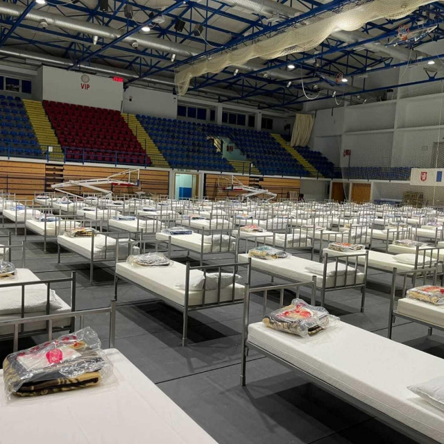 Privremeni prihvatni centar za ukrajinske izbjeglice u Gospiću
