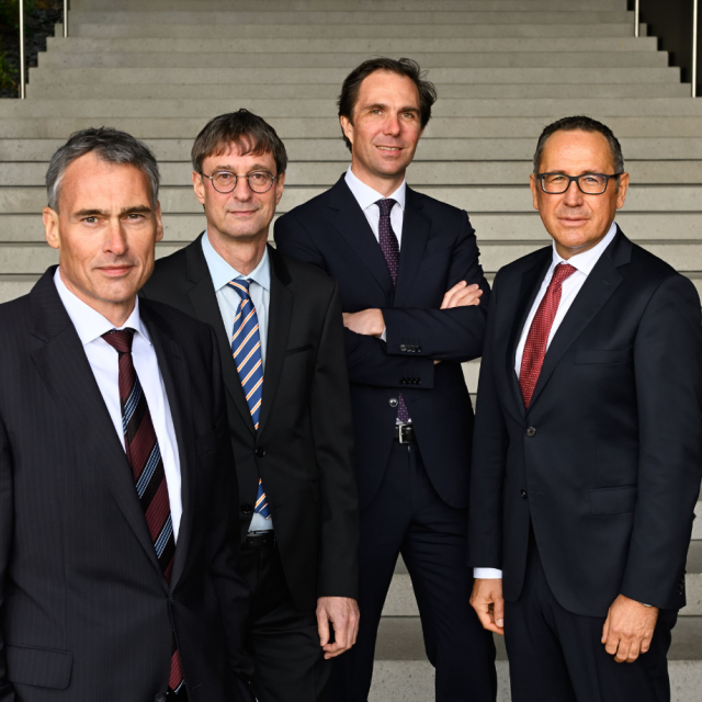 Uprava tvrtke Gebrüder Weiss: Lothar Thoma, Peter Kloiber, Wolfram Senger Weiss i Jürgen Bauer
