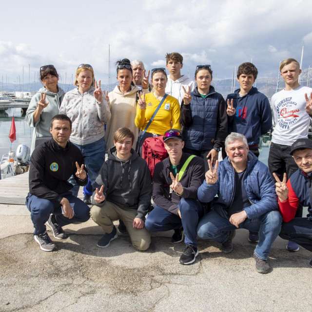 Ukrajinski jedriličari zbog rata u Ukrajini ne mogu kući pa treniraju s jedriličarima JK Split
