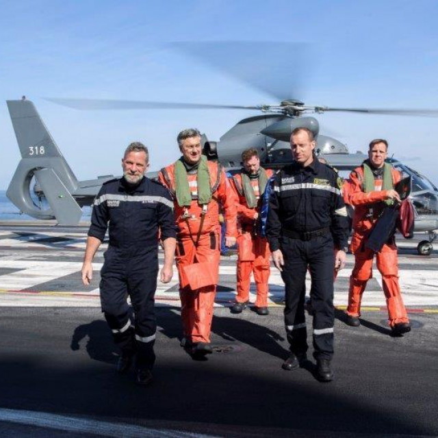 Sébastien Martinot, Andrej Plenković, Mario Banožić i Christophe Cluzel