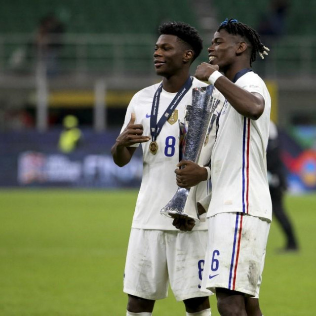 Aurelien Tchouameni i Paul Pogba
