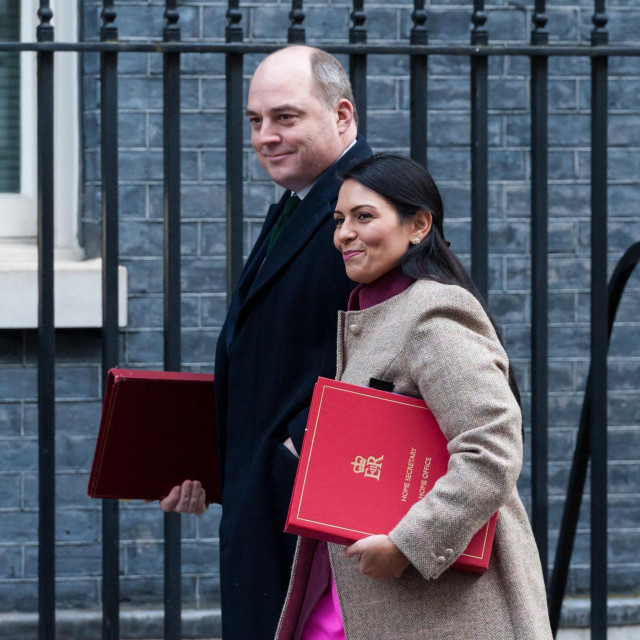 Ben Wallace i Priti Patel (arhivska fotografija)