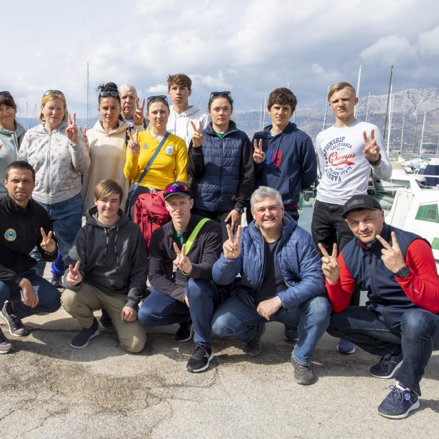 ukrajinski jedriličari u Splitu
