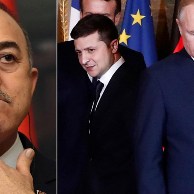 Cavusoglu. Zelenski i Putin
