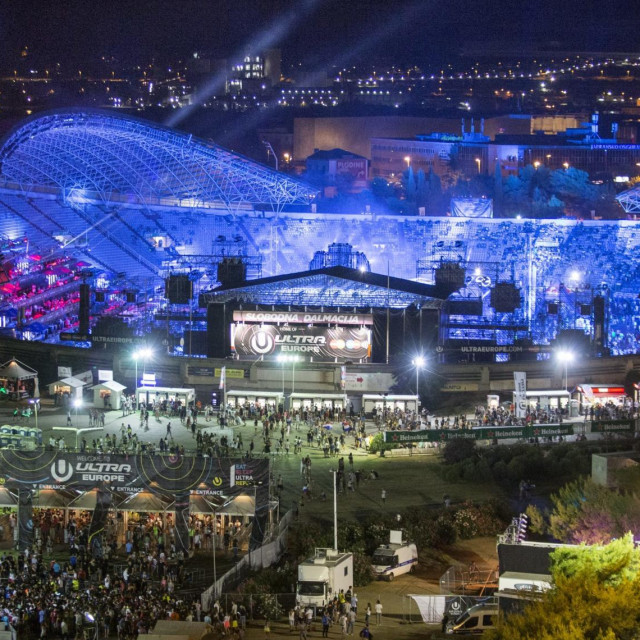 Druga večer na Ultra Europe music festivalu 2016.
