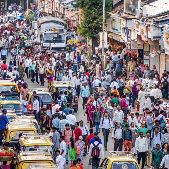 Gužve na ulici Mumbaija
