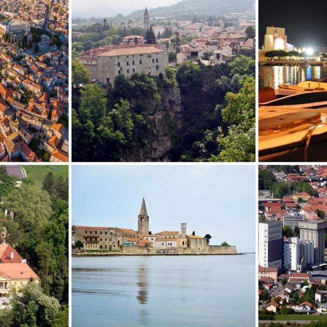 Gore: Šibenik, Pazin i Pag; Dolje: Novi Marof, Poreč i Čakovec
