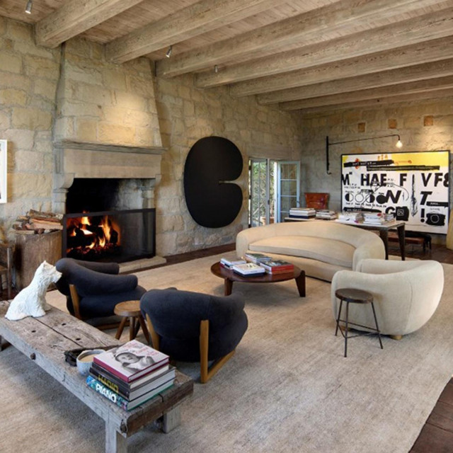 Dnevni boravak u talijanskom stilu u kalifornijskoj vili koju je Ellen DeGeneres prodala šefu Netflixa, Tedu Sarandosu