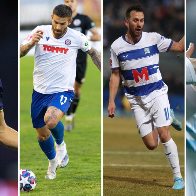 S lijeva na desno: Mislav Oršić, Marko Livaja, Mijo Caktaš i Josip Drmić
