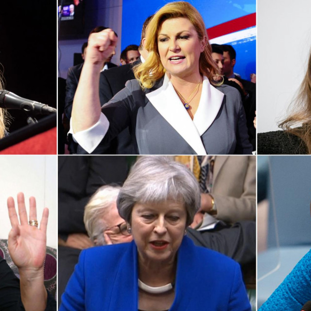 Federica Mongherini, Kolinda Grabar-Kitarović, Sophie Wilmes, Jeanine Hennis-Plasschaert, Theresa May i Kersti Kaljulaid
