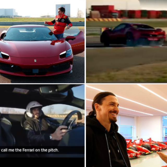 Zlatan, Leclerc i Sainz
