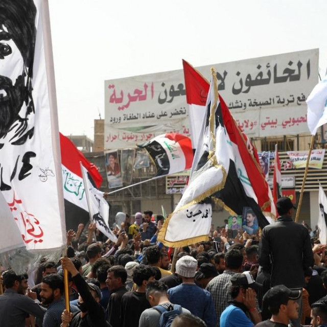 Prosvjed zbog porasta cijena hrane u gradu Nasiriyah u Iraku
