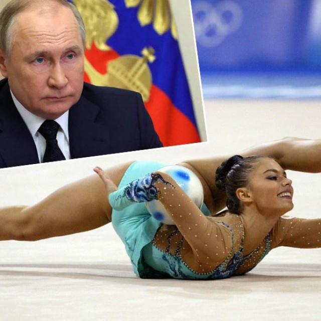 Vladimir Putin i Alina Kabajeva (njena fotografija je iz 2004. godine)
