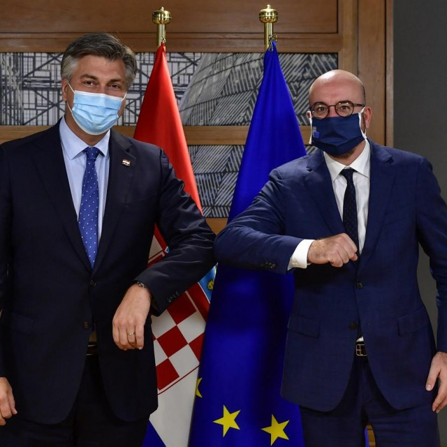 Andrej Plenković i Charles Michel 
