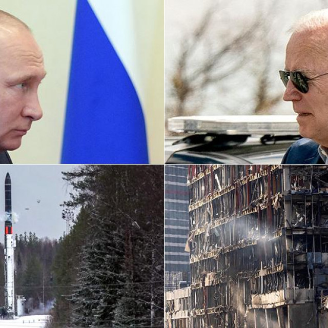 Vladimir Putin (G-L); Joe Biden (G-D)
