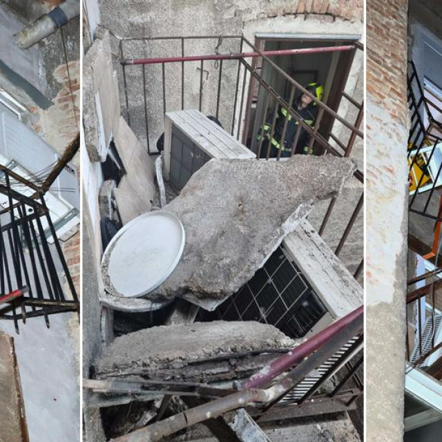 Urušavanje balkona u Zagrebu
