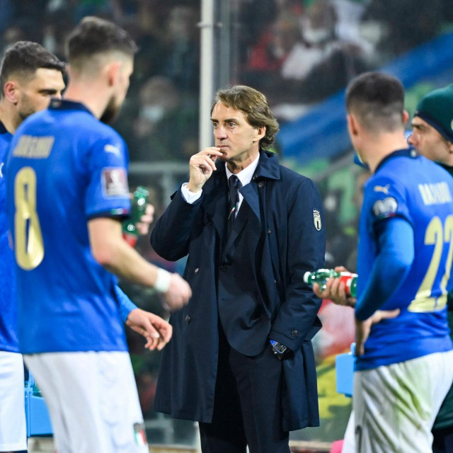 Roberto Mancini s igračima talijanske reprezentacije
