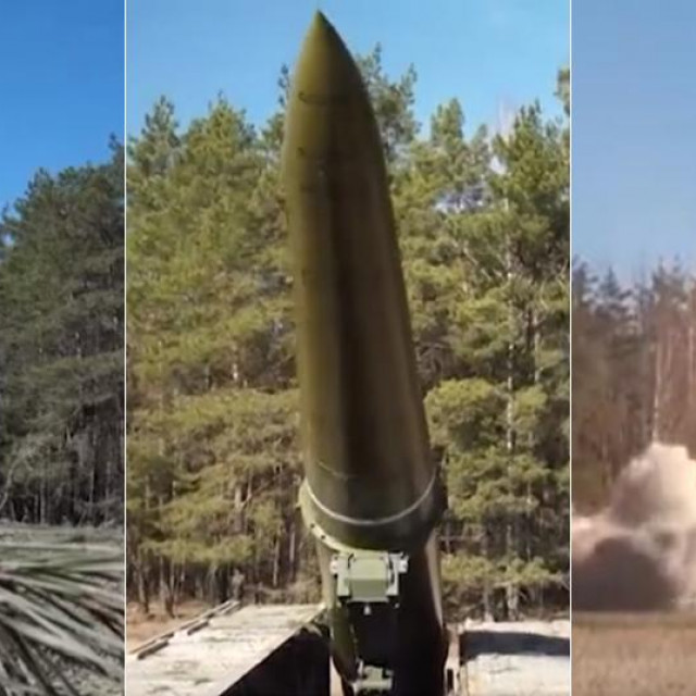 Kadrovi iz snimke koju je objavilo Ministarstvo obrane Ruske Federacije
