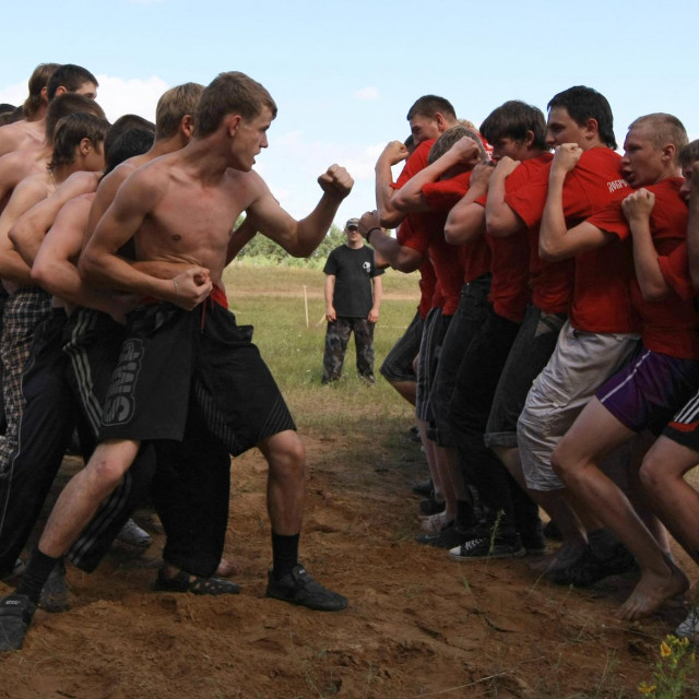 The camp of the pro-Kremlin youth movement Nashi on Lake Seliger. (Photo by Fomichev Mikhail/Sputnik/Sputnik via AFP)
