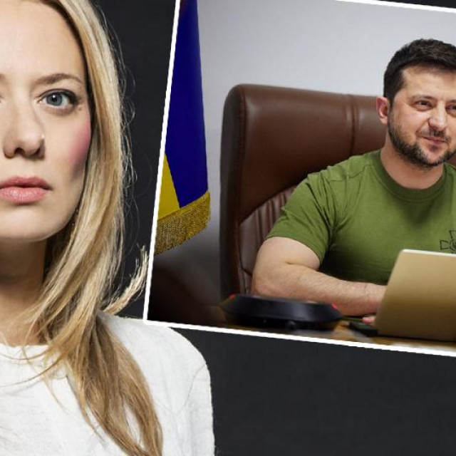 Jelena Veljača, Volodimir Zelenski
