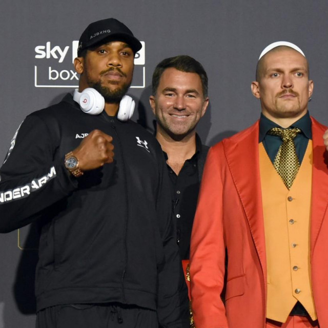 Anthony Joshua, Eddie Hearn, Oleksandr Usyk
