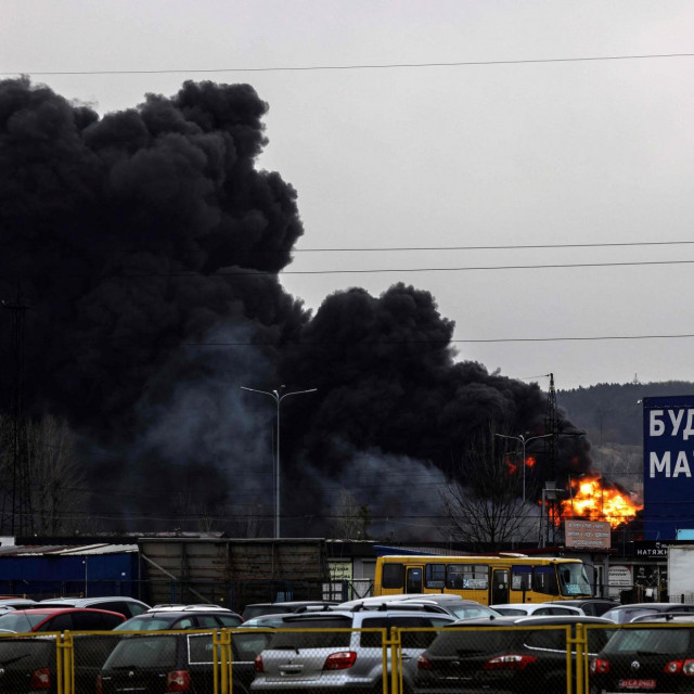 Prizori razaranja u Lavovu
