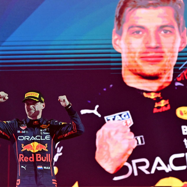 Max Verstappen slavi pobjedu
