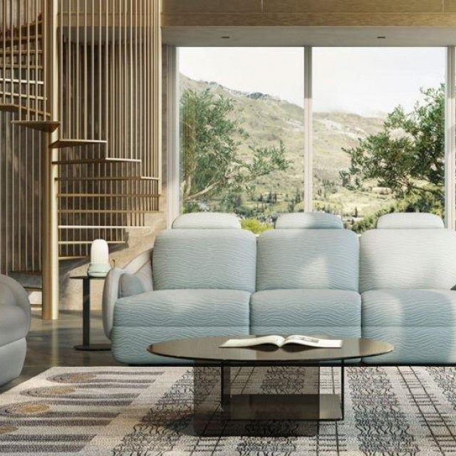 Sjedeća garnitura Calilla, Natuzzi Store Zagreb, Buzin