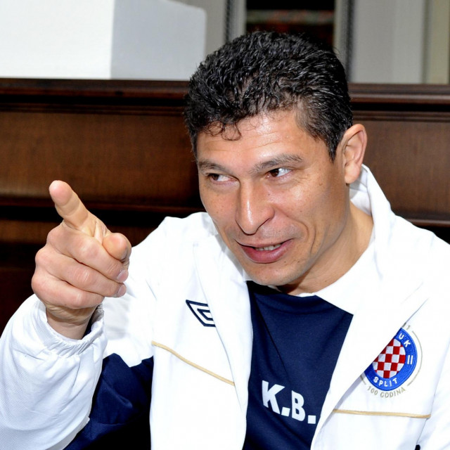 Krasimir Balakov kao trener Hajduka 2012. godine