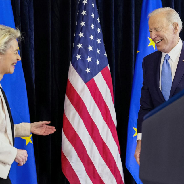Američki predsjednik Joe Biden i predsjednica Europske komisije Ursula von der Leyen
