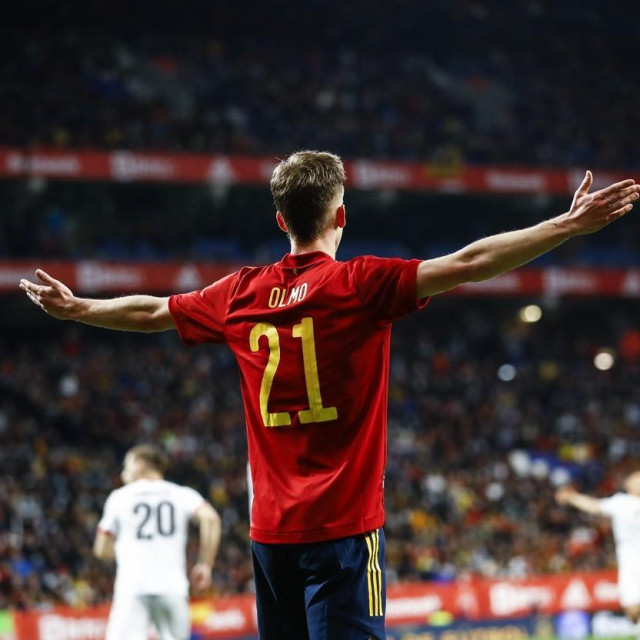 Dani Olmo je zabio za 2:1 Španjolske protiv Albanije

