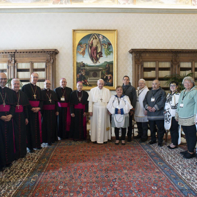 Papa Franjo sastao se ovog tjedna s liderima, starješinama i mladeži kanadskih udruga domorodaca