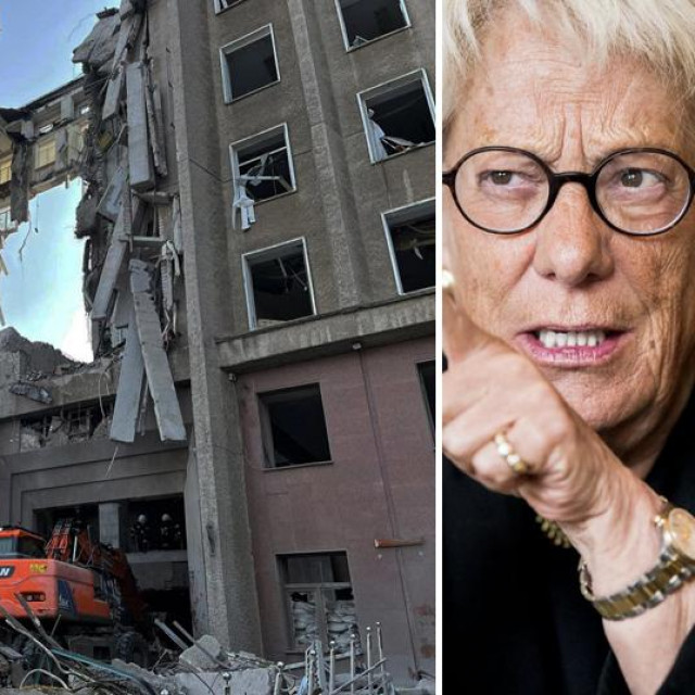 Vladimir Putin (lijevo), Carla del Ponte (desno)