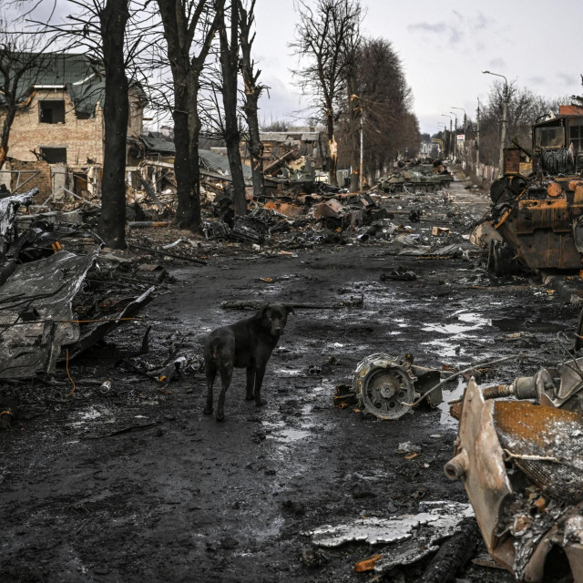 Uništena ruska oklopna vozila u Buči