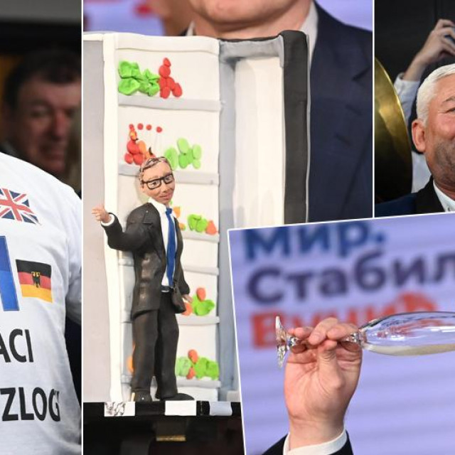 Slavlje u Vučićevom stožeru