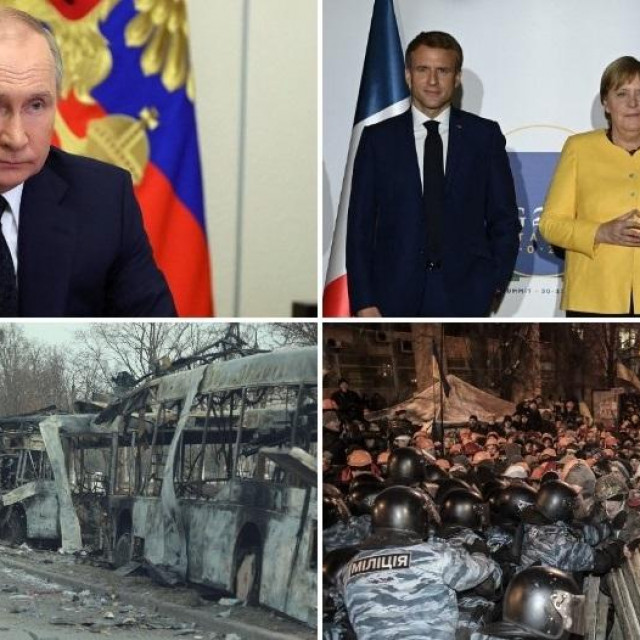Vladimir Putin, Emmanuel Macron, Angela Merkel, Joe Biden, uništenje Mariupolja i prosvjed na Majdanu 2004. godine