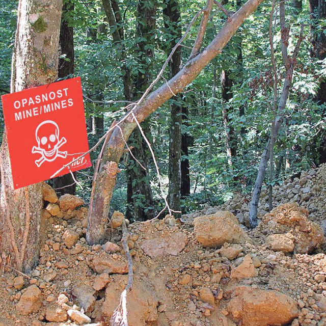 Područje pod opasnosti od mina.