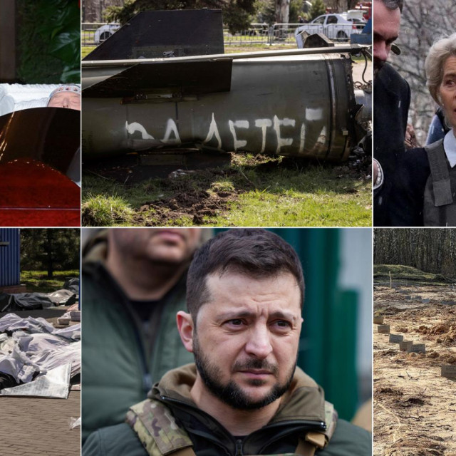 Putin na pogrebu Žirinovskog, raketa s natpisom 'Za djecu', Von der Leyne u Buči, masakr u Kramatorsku, Volodomir Zelenski, navodna masovna grobnica u Černihivu