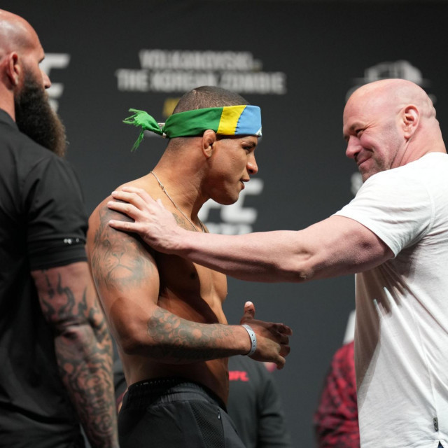 Dana White i Gilbert Burns