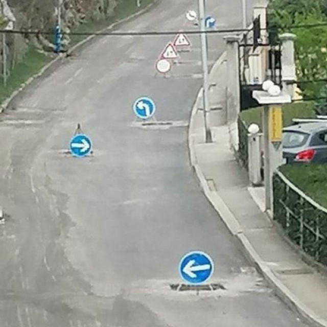 Prizor s ceste u Crikvenici