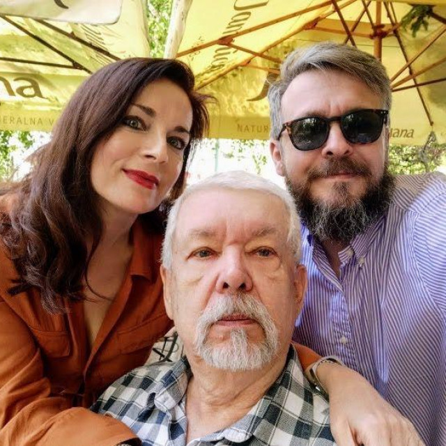 Saša Broz s ocem Aleksandrom Mišom i bratom Andrejem