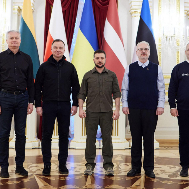 Gitanas Nauseda, Andrzej Duda, Volodimir Zelenski, Egils Levits, Alar Karis