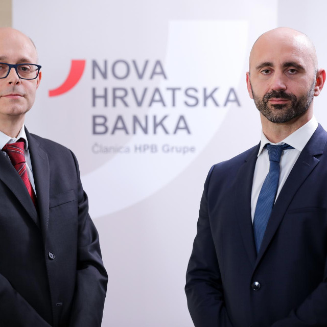 Marko Badurina, predsjednik Uprave HPB-a, i Tadija Vrdoljak, predsjednik Uprave Nove hrvatske banke