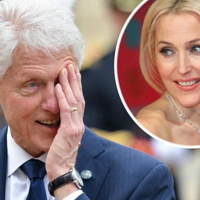 Bill Clinton i Gillian Anderson