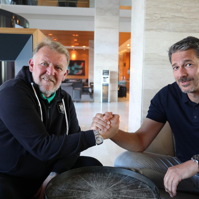 Robert Prosinečki i Jurica Golemac, hrvatski treneri u Ljubljani