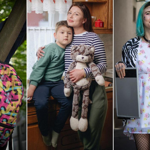 Ana Marina Petruhkhina; Aline Ševčenko sa sinom; Nadjuša Borodina