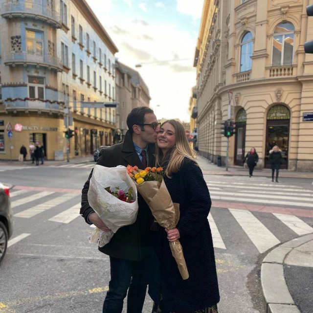 Fabijan Pavao Medvešek s djevojkom