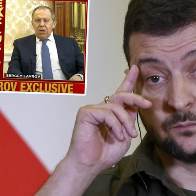 Volodimir Zelenski, Sergej Lavrov (u okviru)