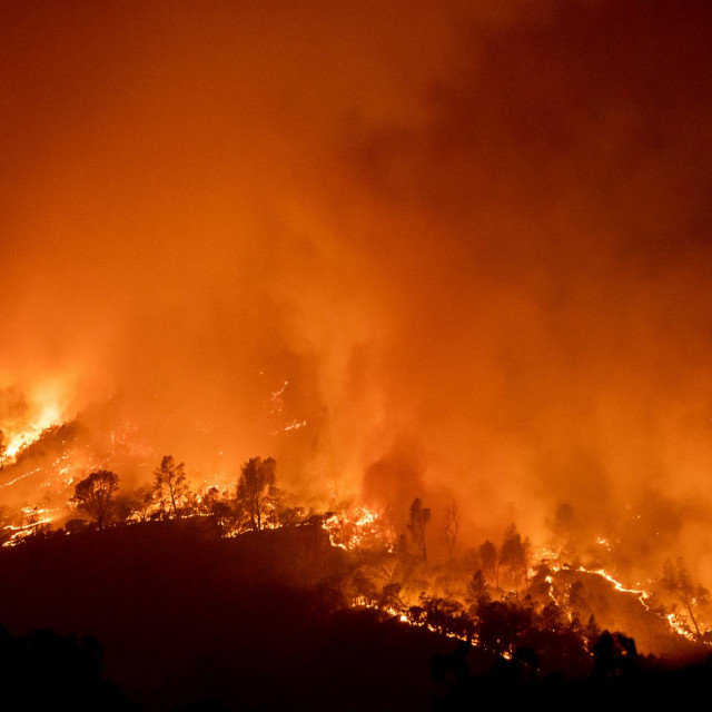Požar na zapadu SAD-a, ilustracija