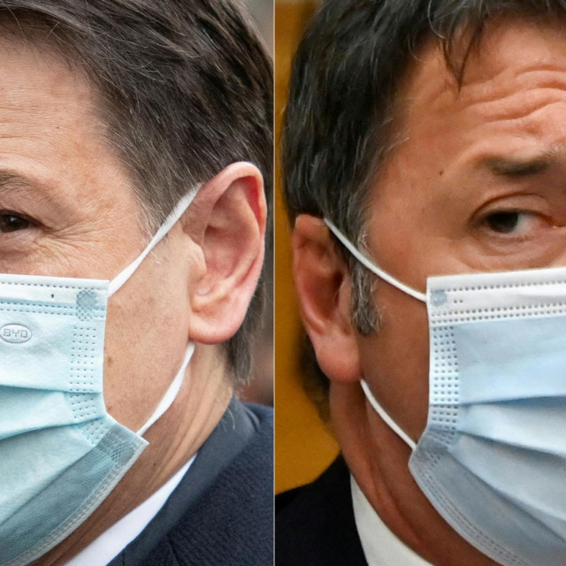 Giuseppe Conte i Matteo Renzi